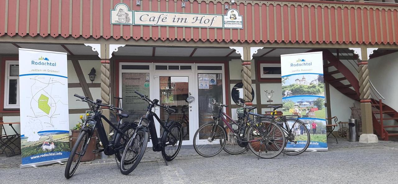 Cafe Im Hof- Bed & Breakfast Streufdorf Exterior foto