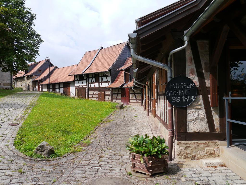 Cafe Im Hof- Bed & Breakfast Streufdorf Exterior foto