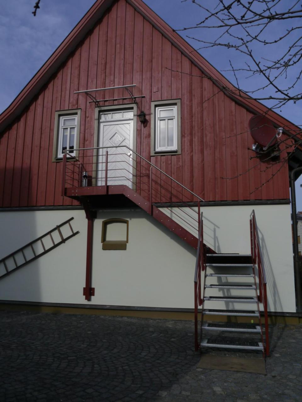 Cafe Im Hof- Bed & Breakfast Streufdorf Exterior foto